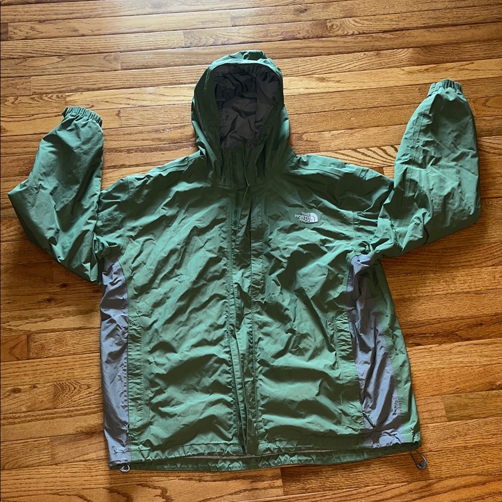 The North Face Green and Purple Jacket